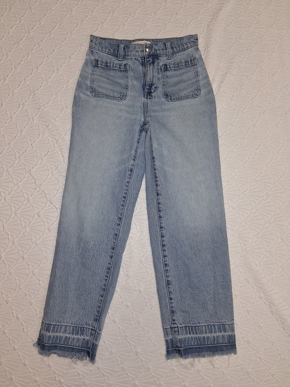 Madewell Light Blue Straight-Leg High-Rise Jeans - Picture 3 of 16